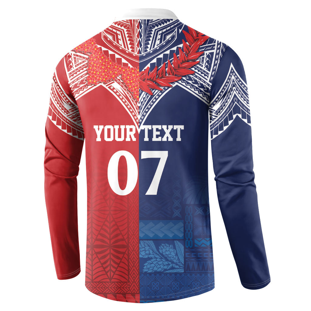 TokoUso Tonga Samoa Brothers Forever Custom Button Sweatshirt Ulafala and Heilala Unity LT7 - Polynesian Pride