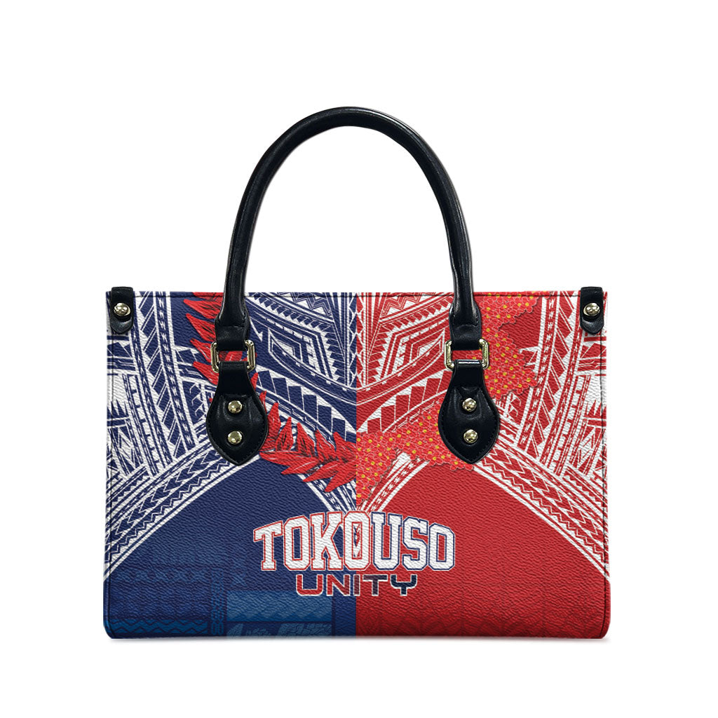 TokoUso Tonga Samoa Brothers Forever Leather Bag Ulafala and Heilala Unity LT7 - Polynesian Pride