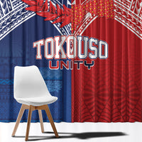 TokoUso Tonga Samoa Brothers Forever Window Curtain Ulafala and Heilala Unity LT7 - Polynesian Pride