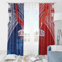 TokoUso Tonga Samoa Brothers Forever Window Curtain Ulafala and Heilala Unity LT7 - Polynesian Pride