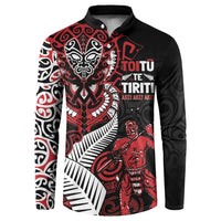 Aotearoa Toitu Te Tiriti Button Sweatshirt Whakairo Wheku