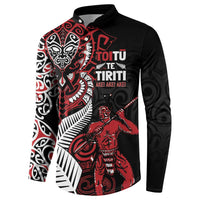 Aotearoa Toitu Te Tiriti Button Sweatshirt Whakairo Wheku
