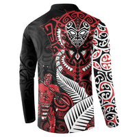 Aotearoa Toitu Te Tiriti Button Sweatshirt Whakairo Wheku
