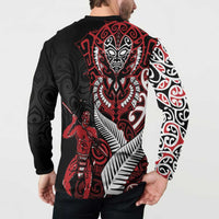 Aotearoa Toitu Te Tiriti Button Sweatshirt Whakairo Wheku