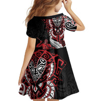 Aotearoa Toitu Te Tiriti Family Matching Mermaid Dress and Hawaiian Shirt Whakairo Wheku LT7 - Polynesian Pride