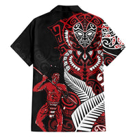 Aotearoa Toitu Te Tiriti Family Matching Tank Maxi Dress and Hawaiian Shirt Whakairo Wheku LT7 - Polynesian Pride