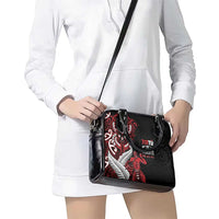 Aotearoa Toitu Te Tiriti Shoulder Handbag Whakairo Wheku LT7 - Polynesian Pride