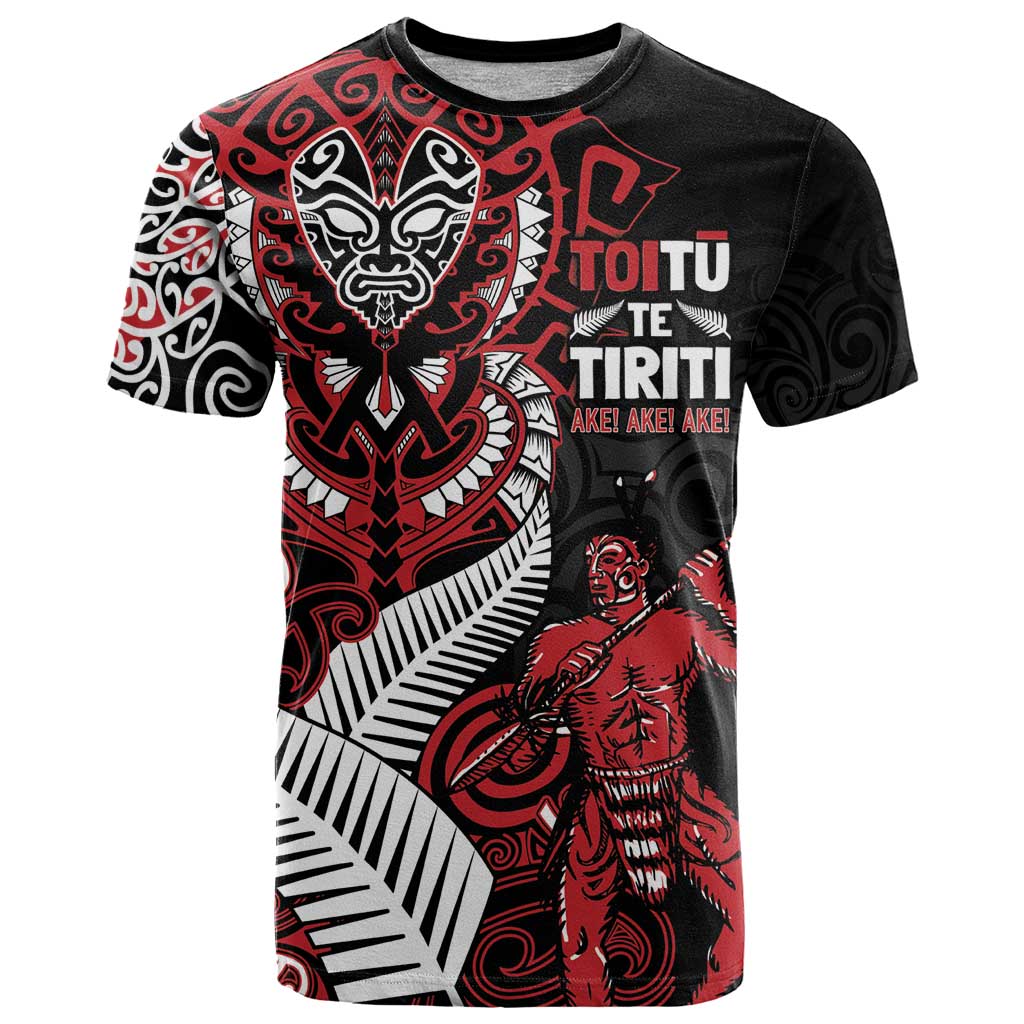 Aotearoa Toitu Te Tiriti T Shirt Whakairo Wheku