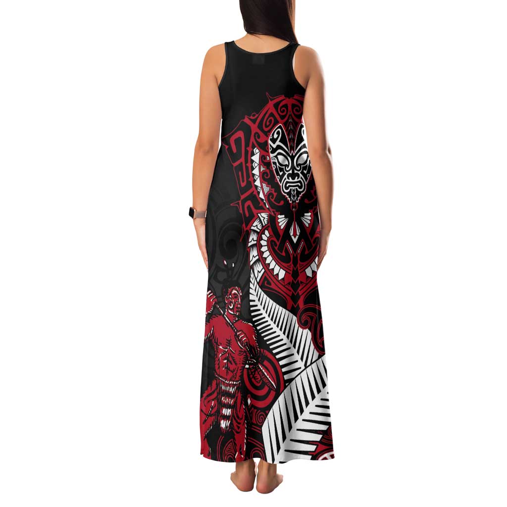 Aotearoa Toitu Te Tiriti Tank Maxi Dress Whakairo Wheku