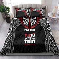 Aotearoa Maori Personalized Bedding Set Toitu Te Tiriti Ake! Ake! Ake!