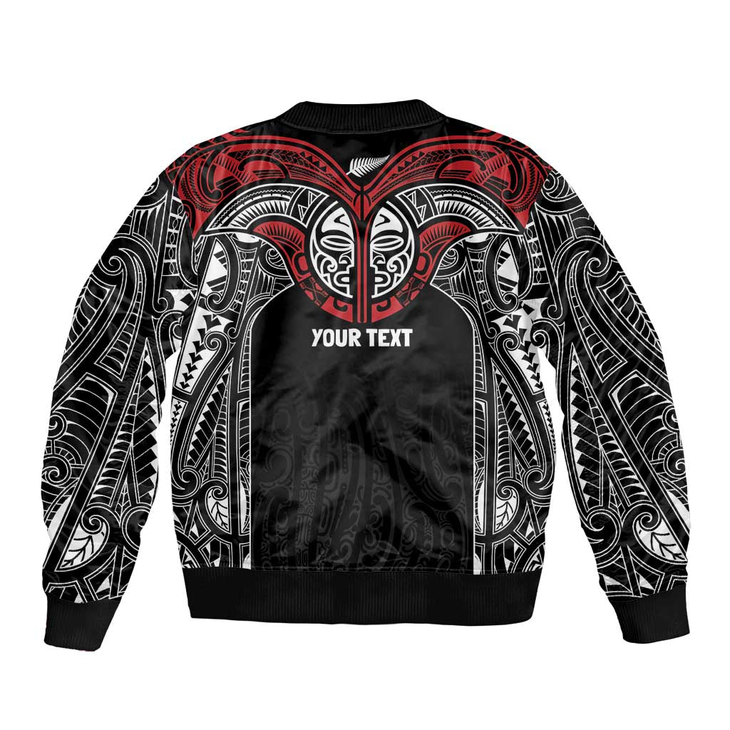 Aotearoa Maori Personalized Bomber Jacket Toitu Te Tiriti Ake! Ake! Ake!