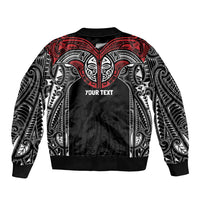 Aotearoa Maori Personalized Bomber Jacket Toitu Te Tiriti Ake! Ake! Ake!