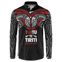 Aotearoa Maori Personalized Button Sweatshirt Toitu Te Tiriti Ake! Ake! Ake!