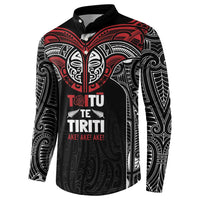 Aotearoa Maori Personalized Button Sweatshirt Toitu Te Tiriti Ake! Ake! Ake!