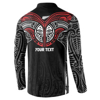 Aotearoa Maori Personalized Button Sweatshirt Toitu Te Tiriti Ake! Ake! Ake!