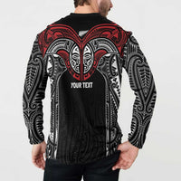 Aotearoa Maori Personalized Button Sweatshirt Toitu Te Tiriti Ake! Ake! Ake!