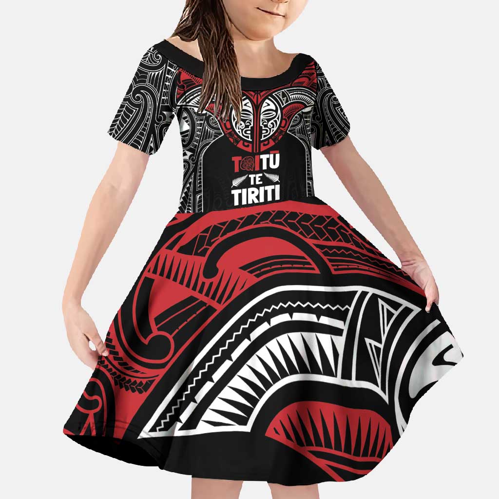 Aotearoa Maori Personalized Family Matching Mermaid Dress and Hawaiian Shirt Toitu Te Tiriti Ake! Ake! Ake!