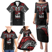 Aotearoa Maori Personalized Family Matching Puletasi and Hawaiian Shirt Toitu Te Tiriti Ake! Ake! Ake! LT7 - Polynesian Pride
