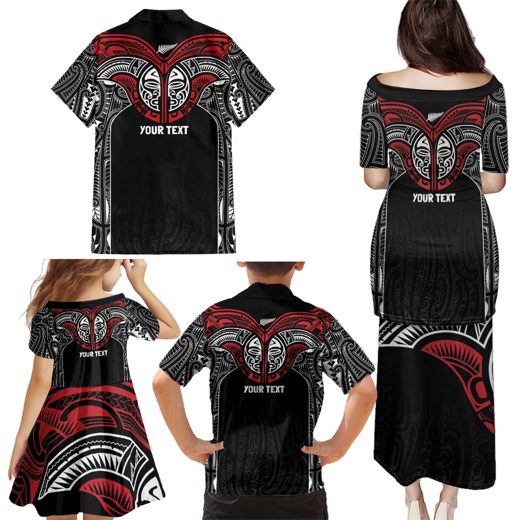Aotearoa Maori Personalized Family Matching Puletasi and Hawaiian Shirt Toitu Te Tiriti Ake! Ake! Ake! LT7 - Polynesian Pride