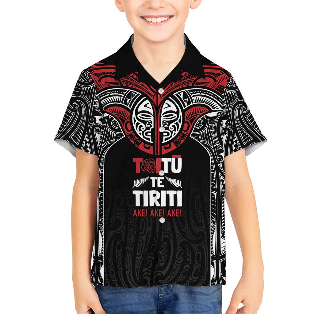 Aotearoa Maori Personalized Family Matching Summer Maxi Dress and Hawaiian Shirt Toitu Te Tiriti Ake! Ake! Ake!