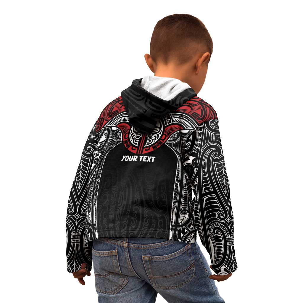 Aotearoa Maori Personalized Kid Hoodie Toitu Te Tiriti Ake! Ake! Ake!