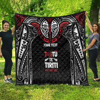 Aotearoa Maori Personalized Quilt Toitu Te Tiriti Ake! Ake! Ake! LT7 - Polynesian Pride