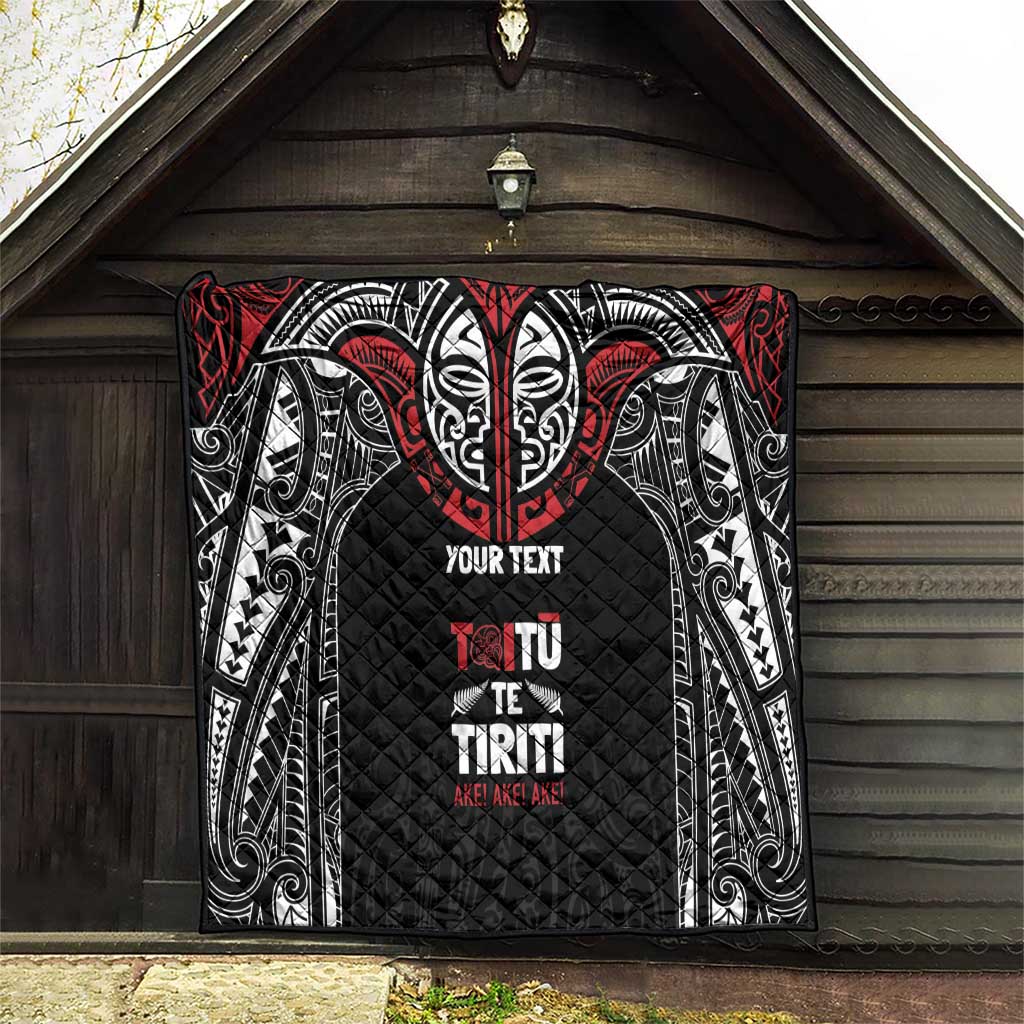 Aotearoa Maori Personalized Quilt Toitu Te Tiriti Ake! Ake! Ake! LT7 - Polynesian Pride