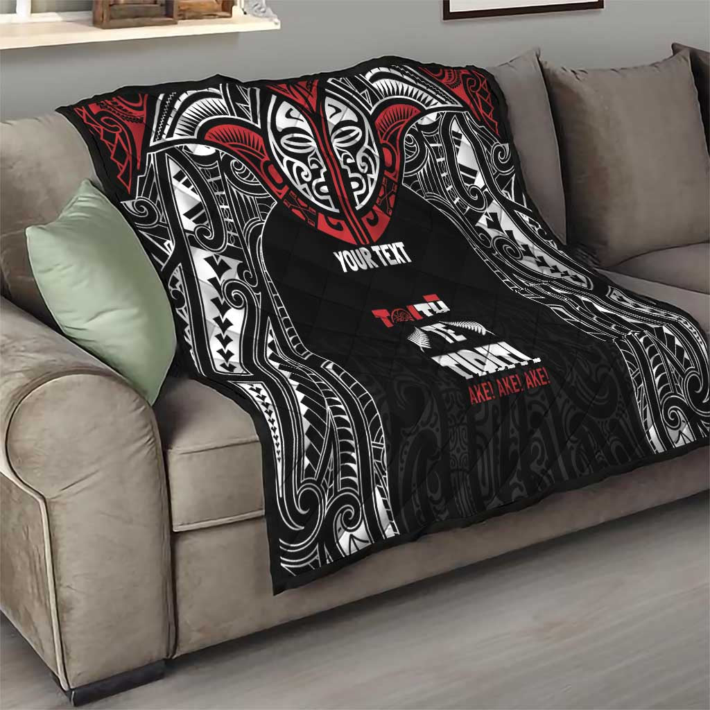 Aotearoa Maori Personalized Quilt Toitu Te Tiriti Ake! Ake! Ake! LT7 - Polynesian Pride