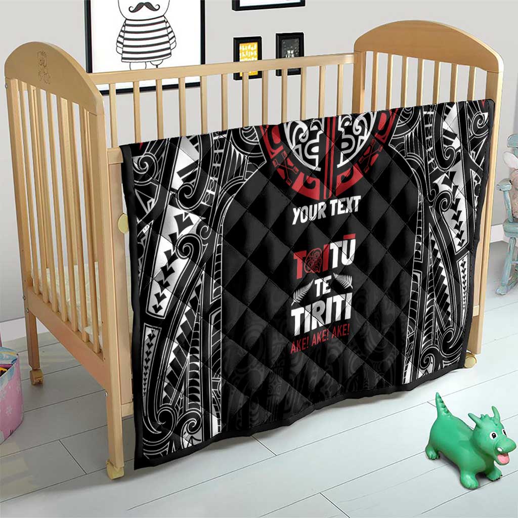 Aotearoa Maori Personalized Quilt Toitu Te Tiriti Ake! Ake! Ake! LT7 - Polynesian Pride