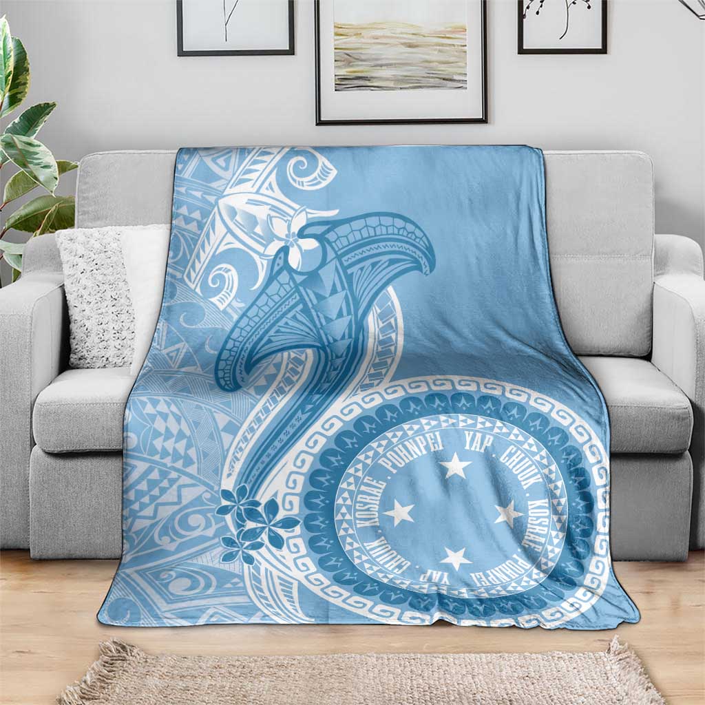 Micronesia FSM Blanket Shark and Manta Classic Style