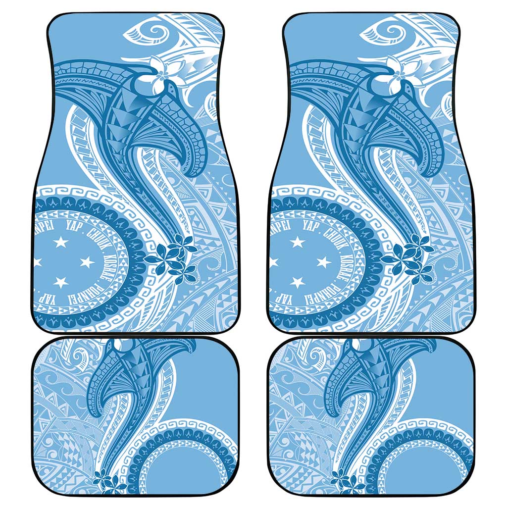 Micronesia FSM Car Mats Shark and Manta Classic Style