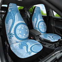 Micronesia FSM Car Seat Cover Shark and Manta Classic Style LT7 One Size Turquoise - Polynesian Pride