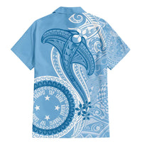Micronesia FSM Family Matching Mermaid Dress and Hawaiian Shirt Shark and Manta Classic Style LT7 - Polynesian Pride