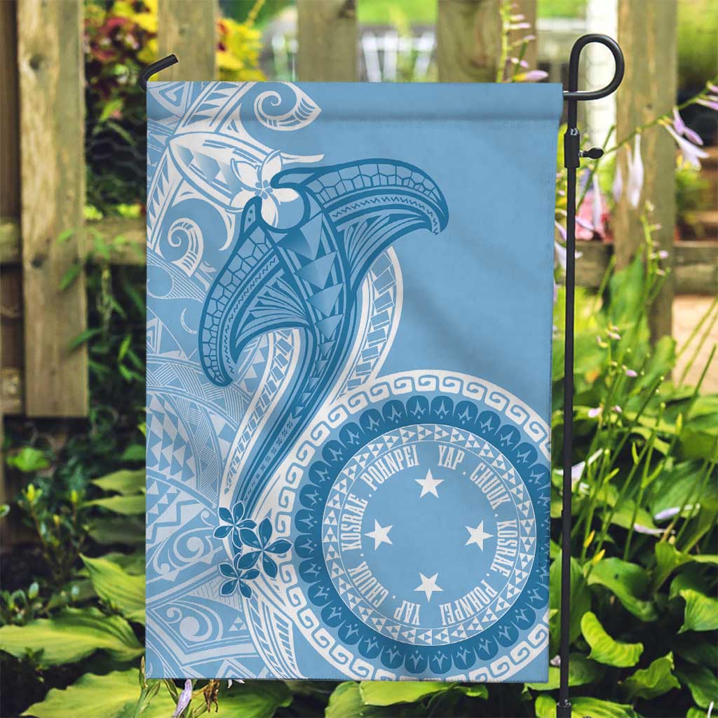 Micronesia FSM Garden Flag Shark and Manta Classic Style