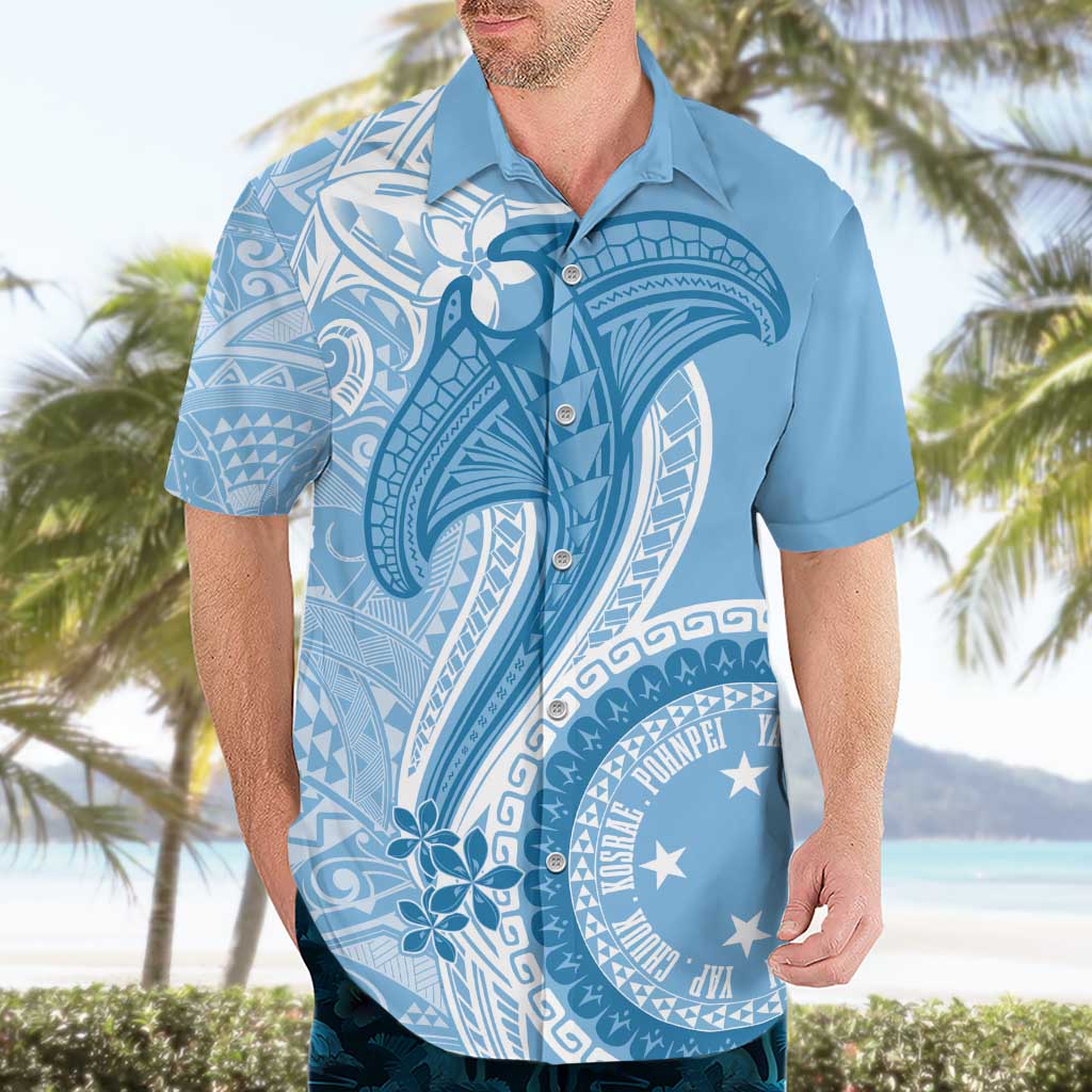 Micronesia FSM Hawaiian Shirt Shark and Manta Classic Style