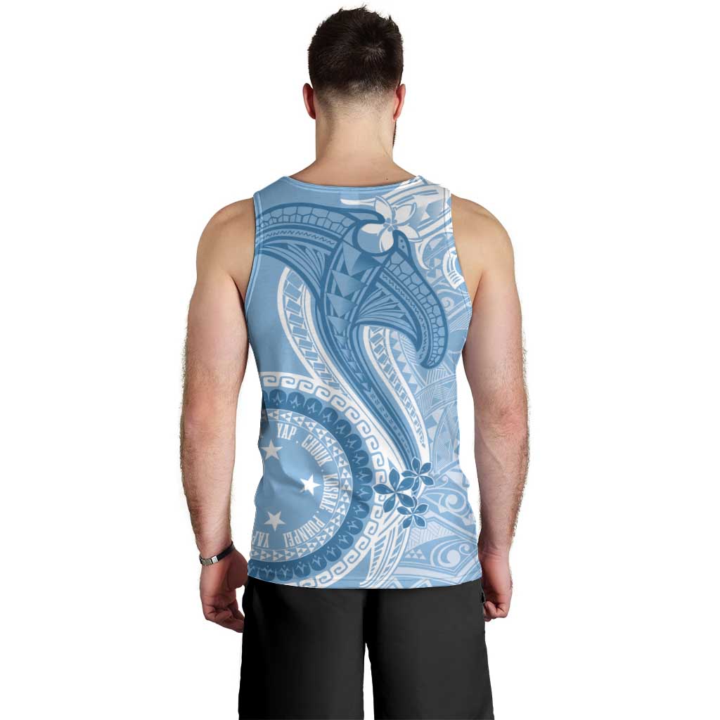 Micronesia FSM Men Tank Top Shark and Manta Classic Style