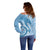 Micronesia FSM Off Shoulder Sweater Shark and Manta Classic Style