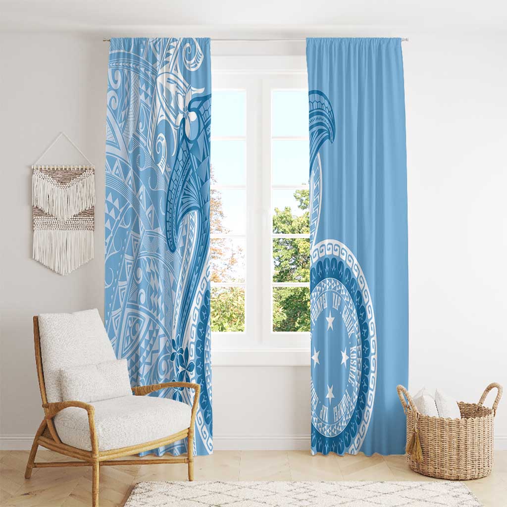 Micronesia FSM Window Curtain Shark and Manta Classic Style