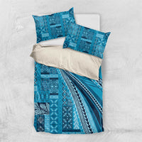 Pasifika Women's Day - Samoa Siapo Malu Tattoo Inspired Bedding Set Turquoise