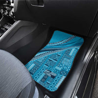 Pasifika Women's Day - Samoa Siapo Malu Tattoo Inspired Car Mats Turquoise