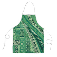 Pasifika Women's Day - Samoa Siapo Malu Tattoo Inspired Apron Jade