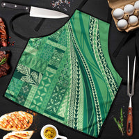 Pasifika Women's Day - Samoa Siapo Malu Tattoo Inspired Apron Jade