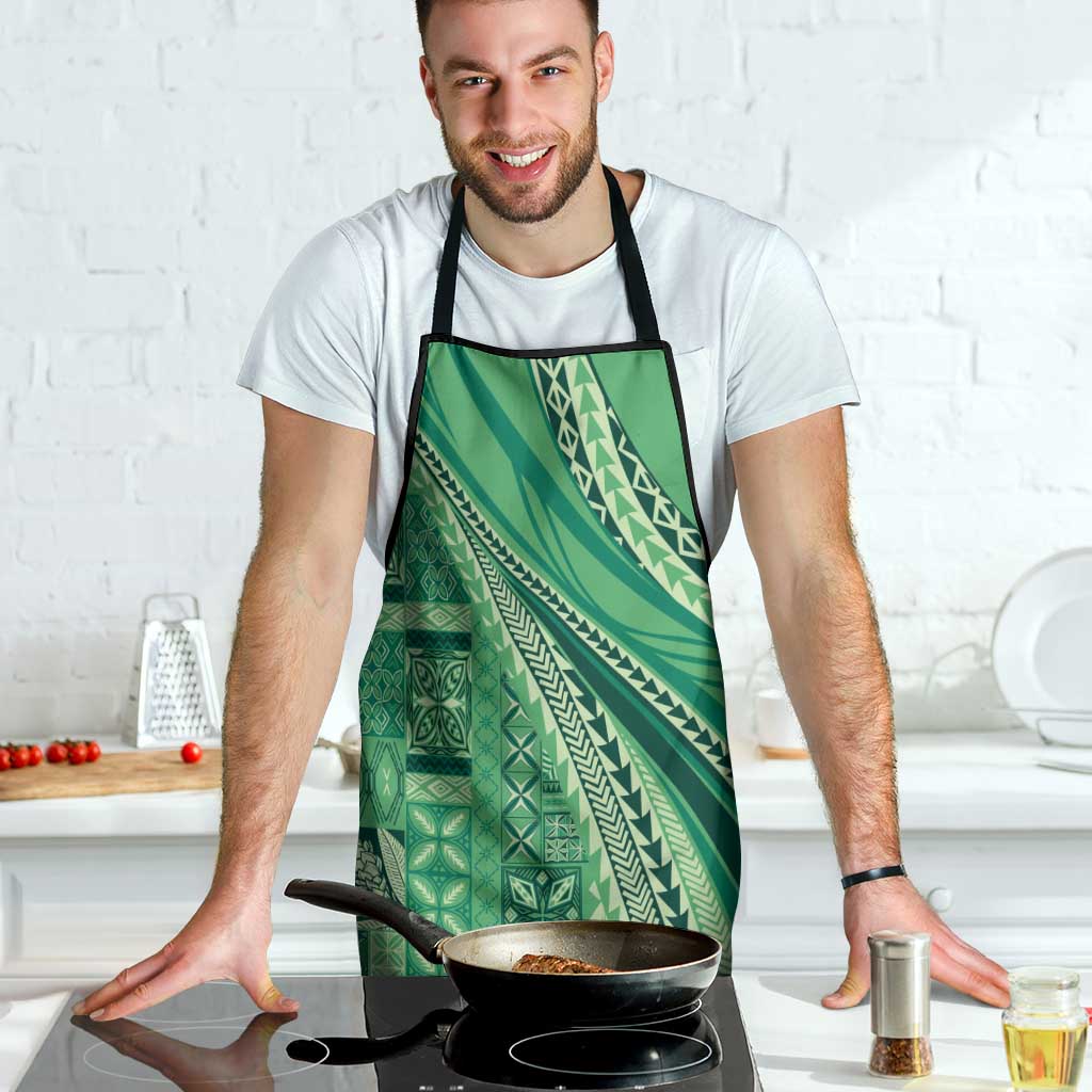 Pasifika Women's Day - Samoa Siapo Malu Tattoo Inspired Apron Jade