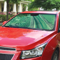 Pasifika Women's Day - Samoa Siapo Malu Tattoo Inspired Auto Sun Shade Jade LT7 - Polynesian Pride