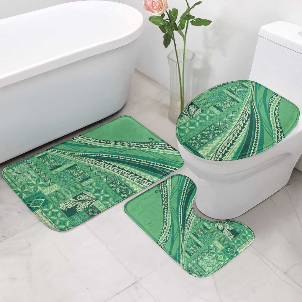 Pasifika Women's Day - Samoa Siapo Malu Tattoo Inspired Bathroom Set Jade