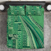 Pasifika Women's Day - Samoa Siapo Malu Tattoo Inspired Bedding Set Jade