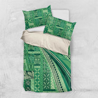 Pasifika Women's Day - Samoa Siapo Malu Tattoo Inspired Bedding Set Jade