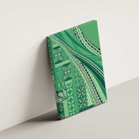 Pasifika Women's Day - Samoa Siapo Malu Tattoo Inspired Canvas Wall Art Jade