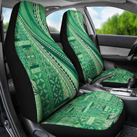 Pasifika Women's Day - Samoa Siapo Malu Tattoo Inspired Car Seat Cover Jade