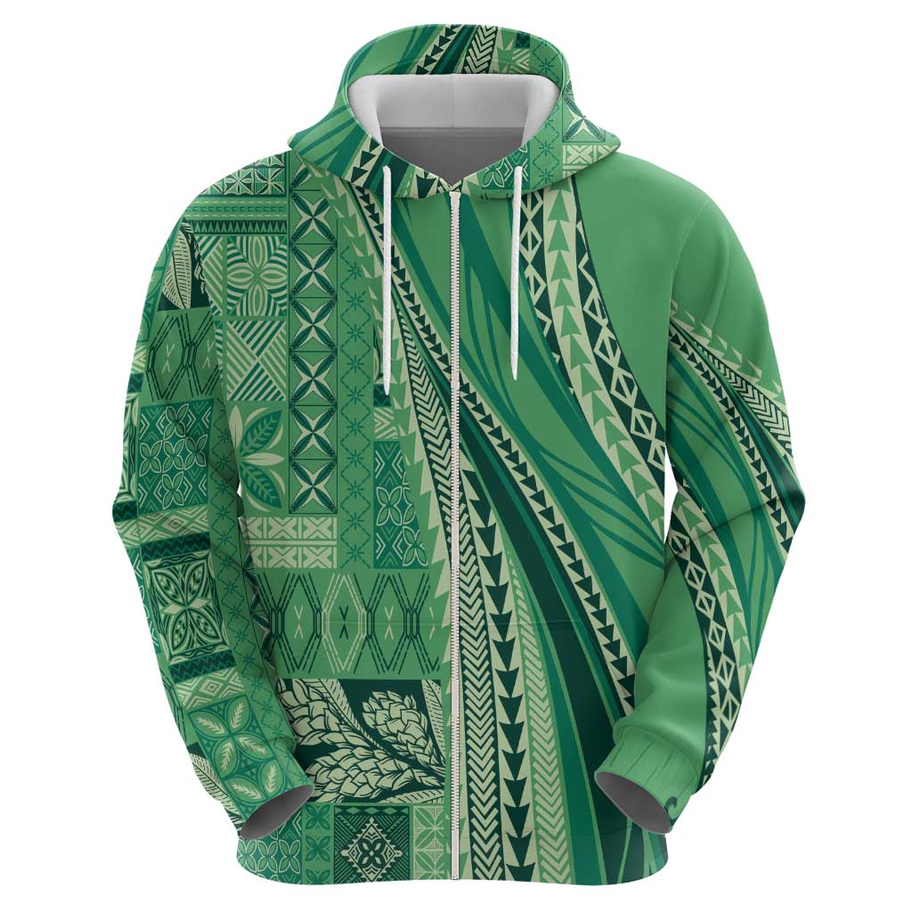Pasifika Women's Day - Samoa Siapo Malu Tattoo Inspired Hoodie Jade LT7 - Polynesian Pride